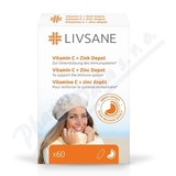 LIVSANE Vitamin C + Zinek vysok dvka 60ks