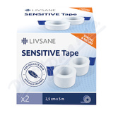 LIVSANE Fixan nplast Sensitive 2. 5cmx5m 2ks