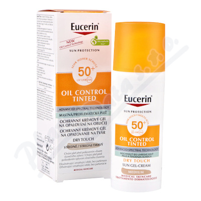 EUCERIN SUN OilControlTinted SPF50+ tmavý 50ml